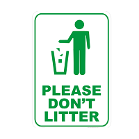 Please Don’t Liter Symbol