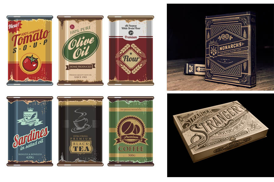 Vintage Design for Product Packaging