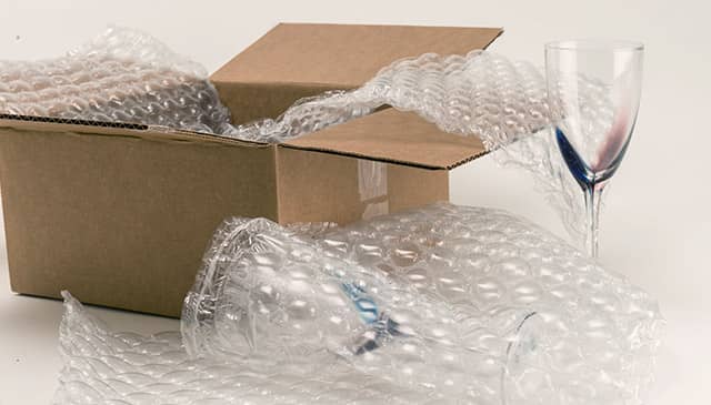 Bubble Wrap for Packaging Glass Products