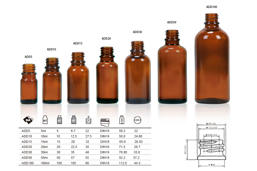 dispensing glass bottle brochure